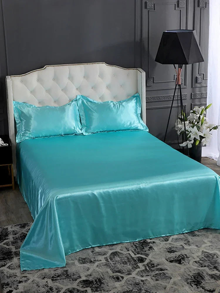 Luxury Rayon Satin Bedsheet Set - Image 5