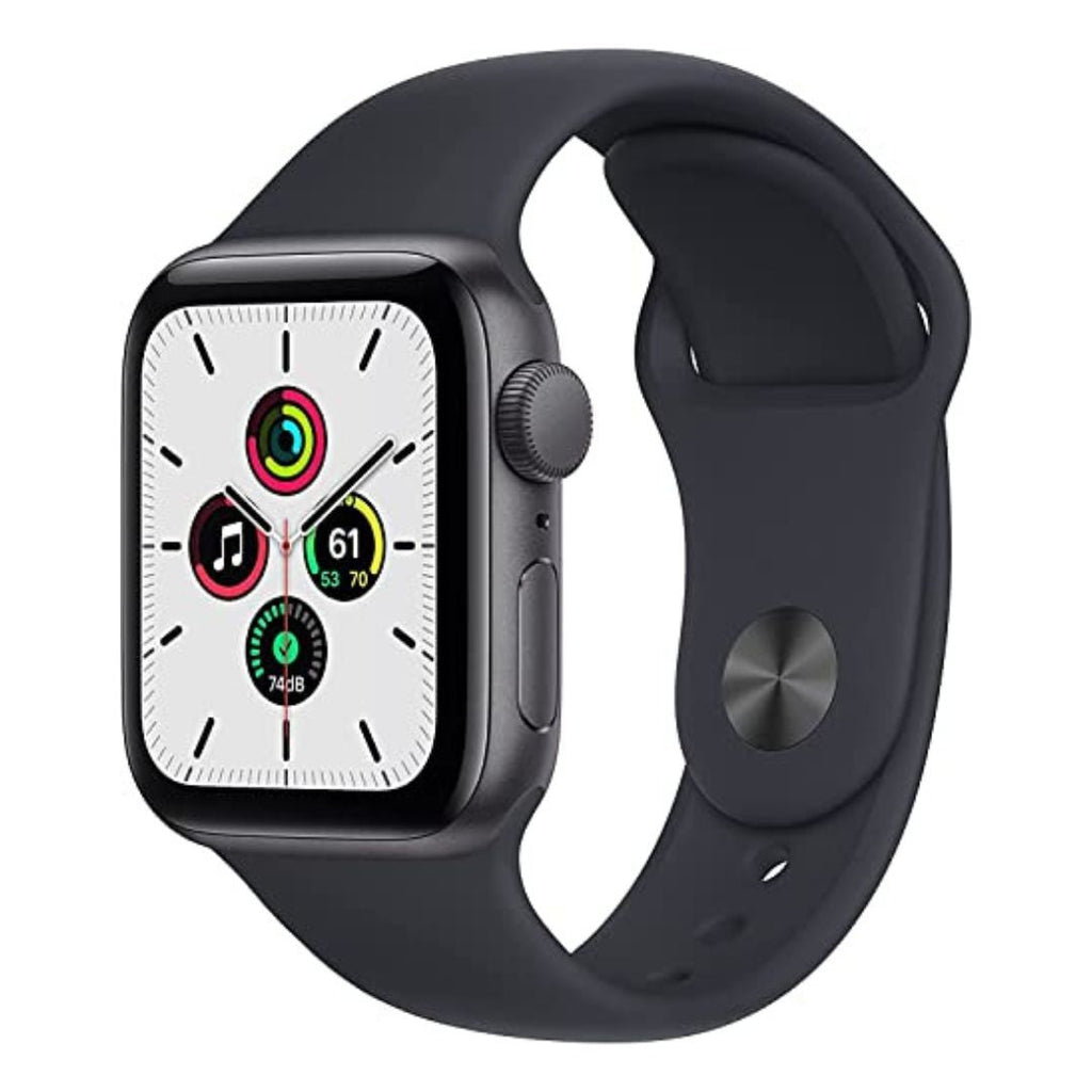 Apple Watch SE (GPS, 44mm) - Space Grey Aluminium Case with Midnight Sport Band - Regular - MKQ63LL/A - Image 2