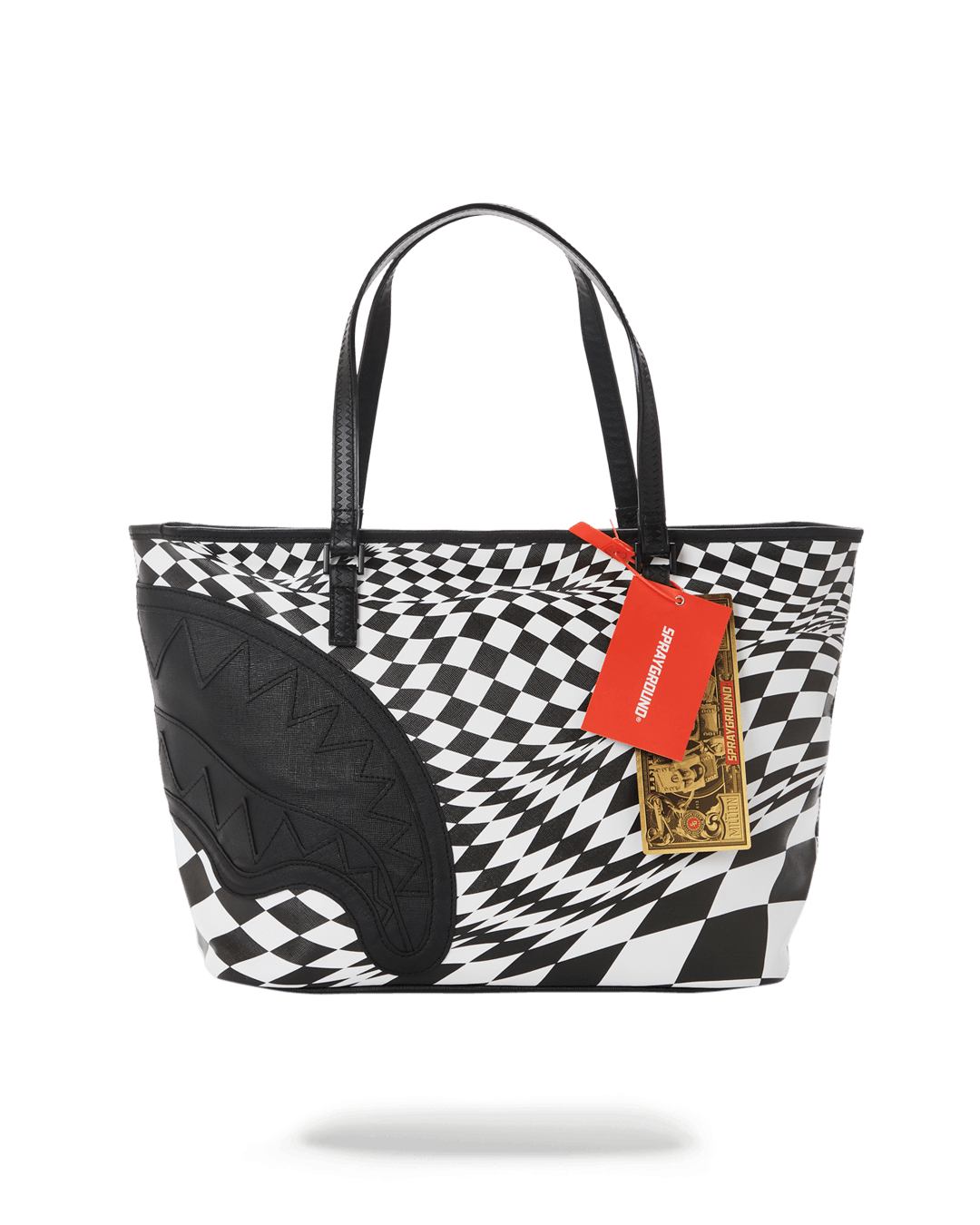 Trippy Check Tote - Image 6