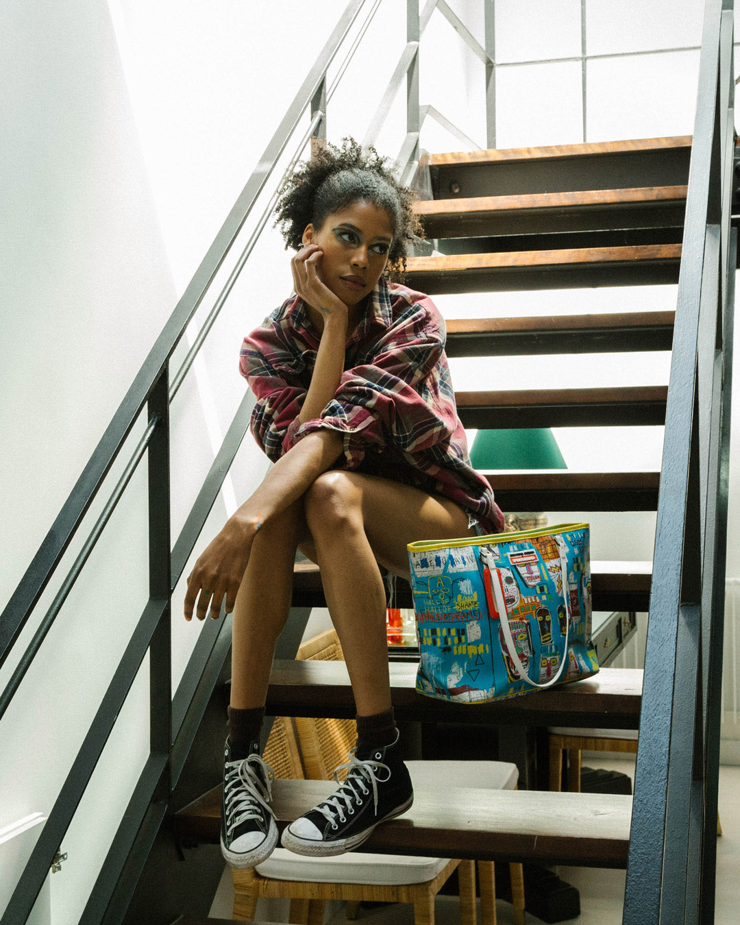 Official Basquiat Mitchell Crew 1983 Tote - Image 2