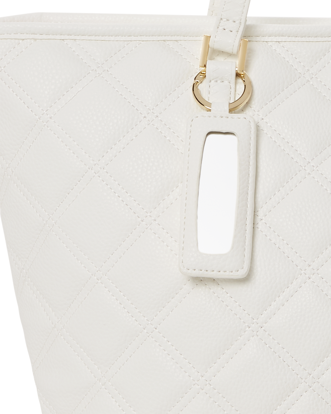 Riviera Le Blanc Gold Chain Shark Tote - Image 10