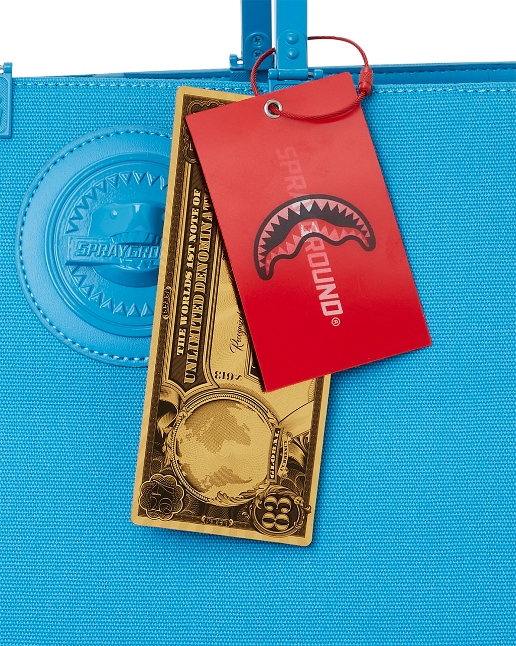 Heavy Metal Shark Blue Tortuga Tote - Image 12