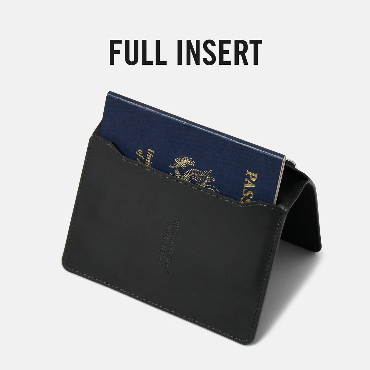 Passport Wallet - Midnight Black Leather - Image 7