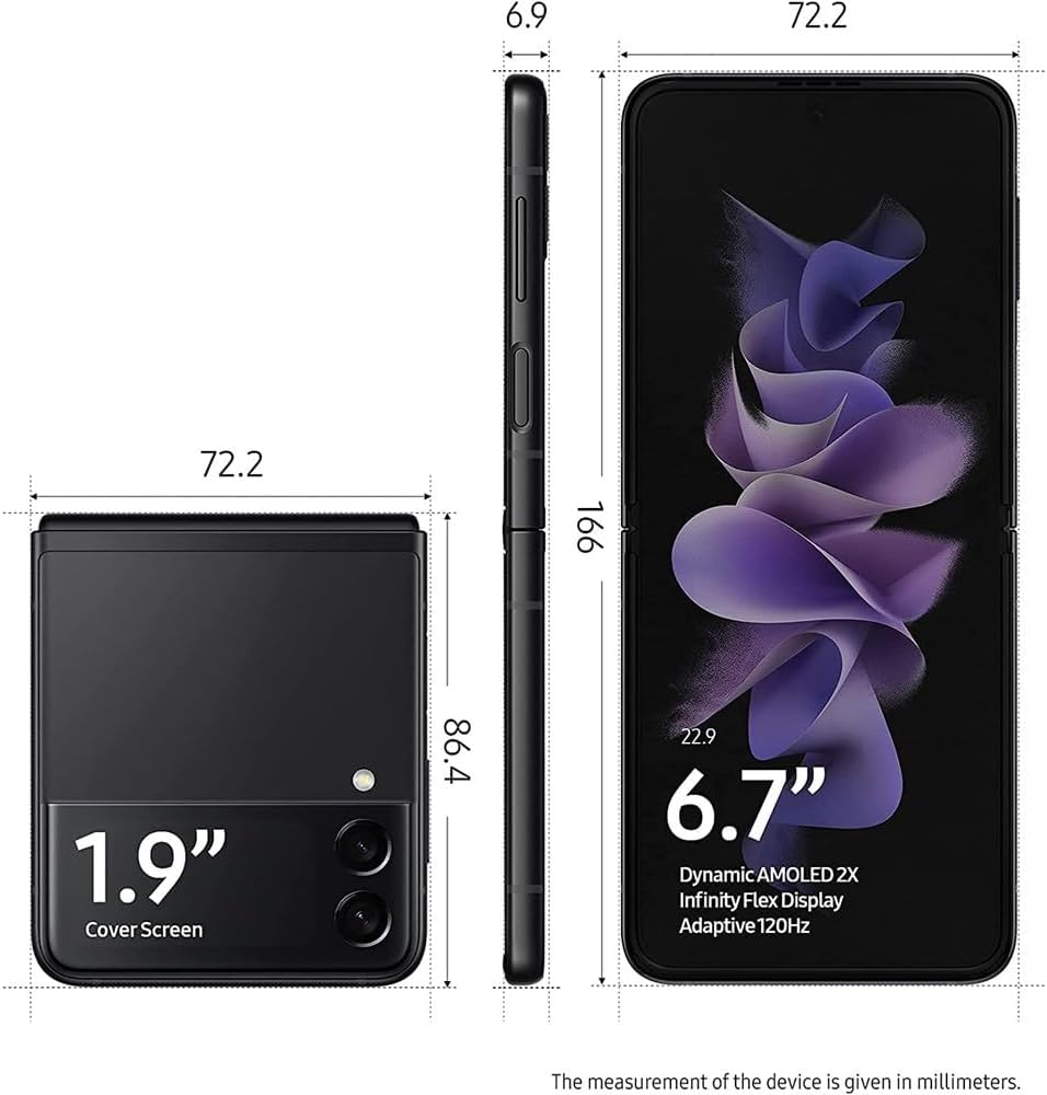 Unlocked Samsung Galaxy Z Flip 3 5G - 256GB - Phantom Black - SM-F711UZKEXAA - Image 5