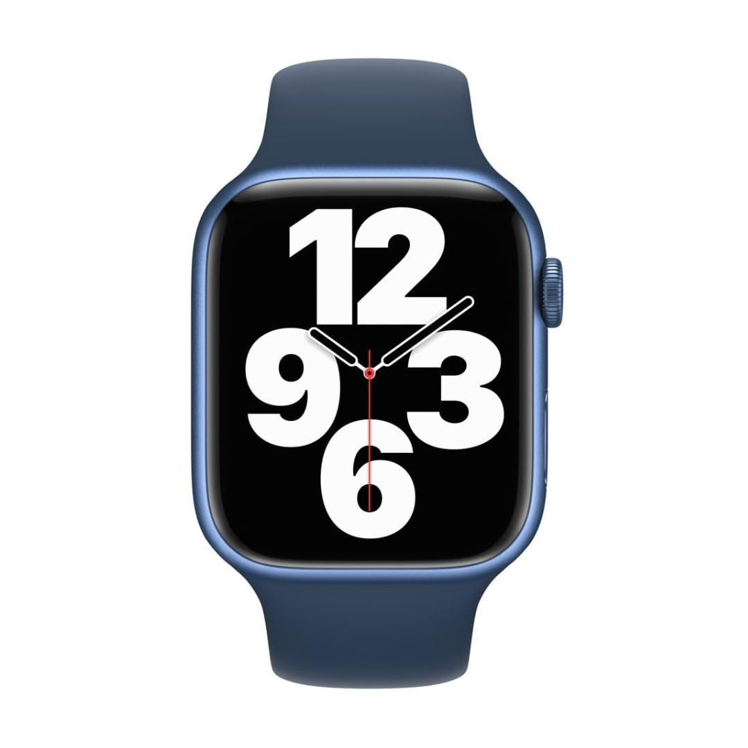 Apple Watch Series 7 45mmGPS + Cellular, Blue Aluminum Case with Abyss Blue Sport Band - MKJA3LL/A - Image 2