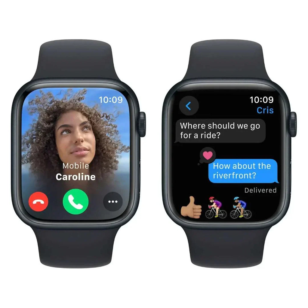 Apple Watch Series 9 (GPS + Cellular) 45mm Aluminum Case with Midnight Sport Band - M/L - Midnight - MRMD3LL/A - Image 3