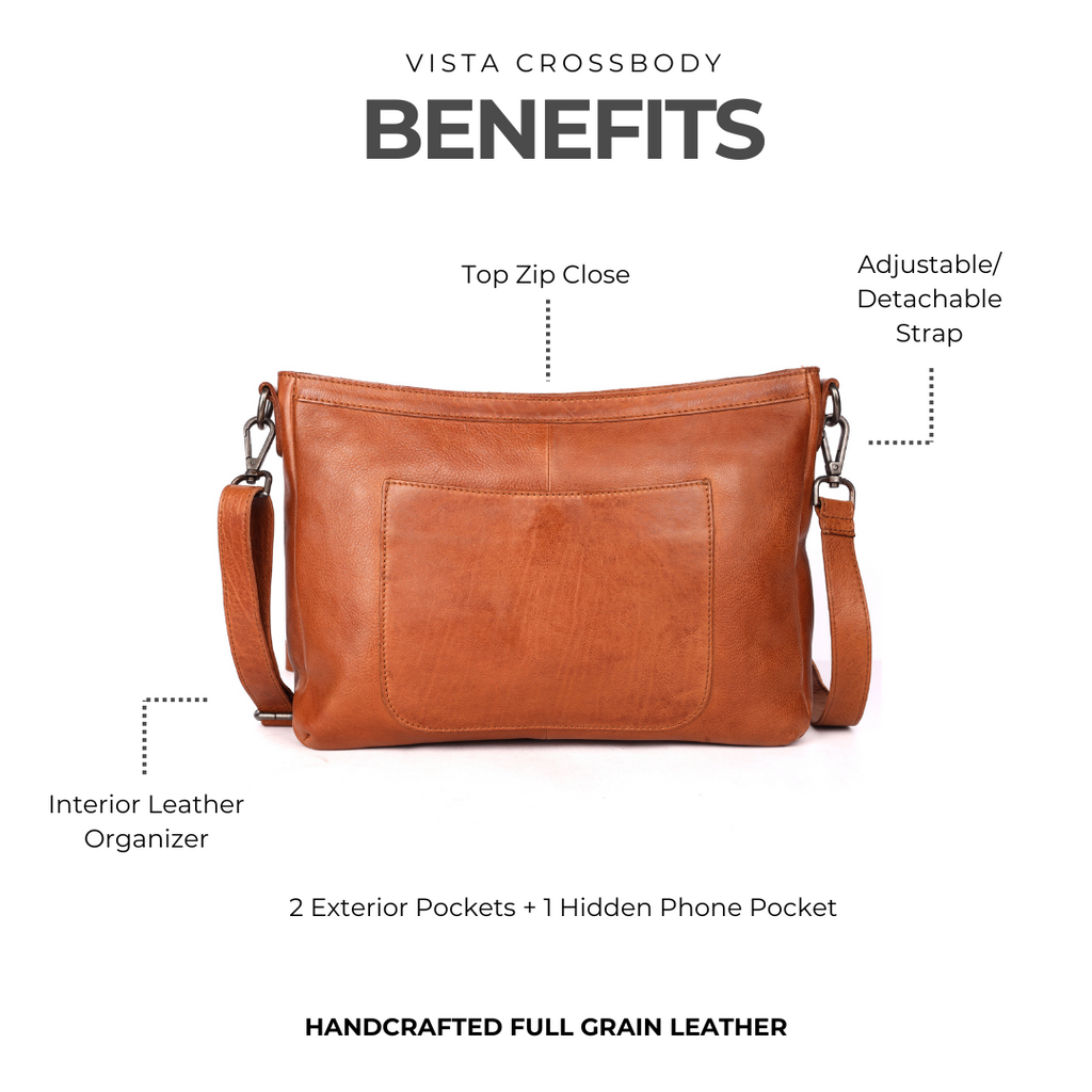 Vista Leather Crossbody Bag - Image 6