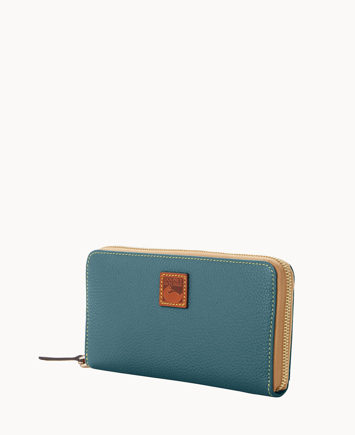 Pebble Grain Large Zip Around Wristlet - Image 38