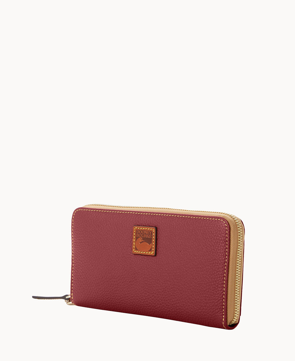 Pebble Grain Large Zip Around Wristlet - Image 56