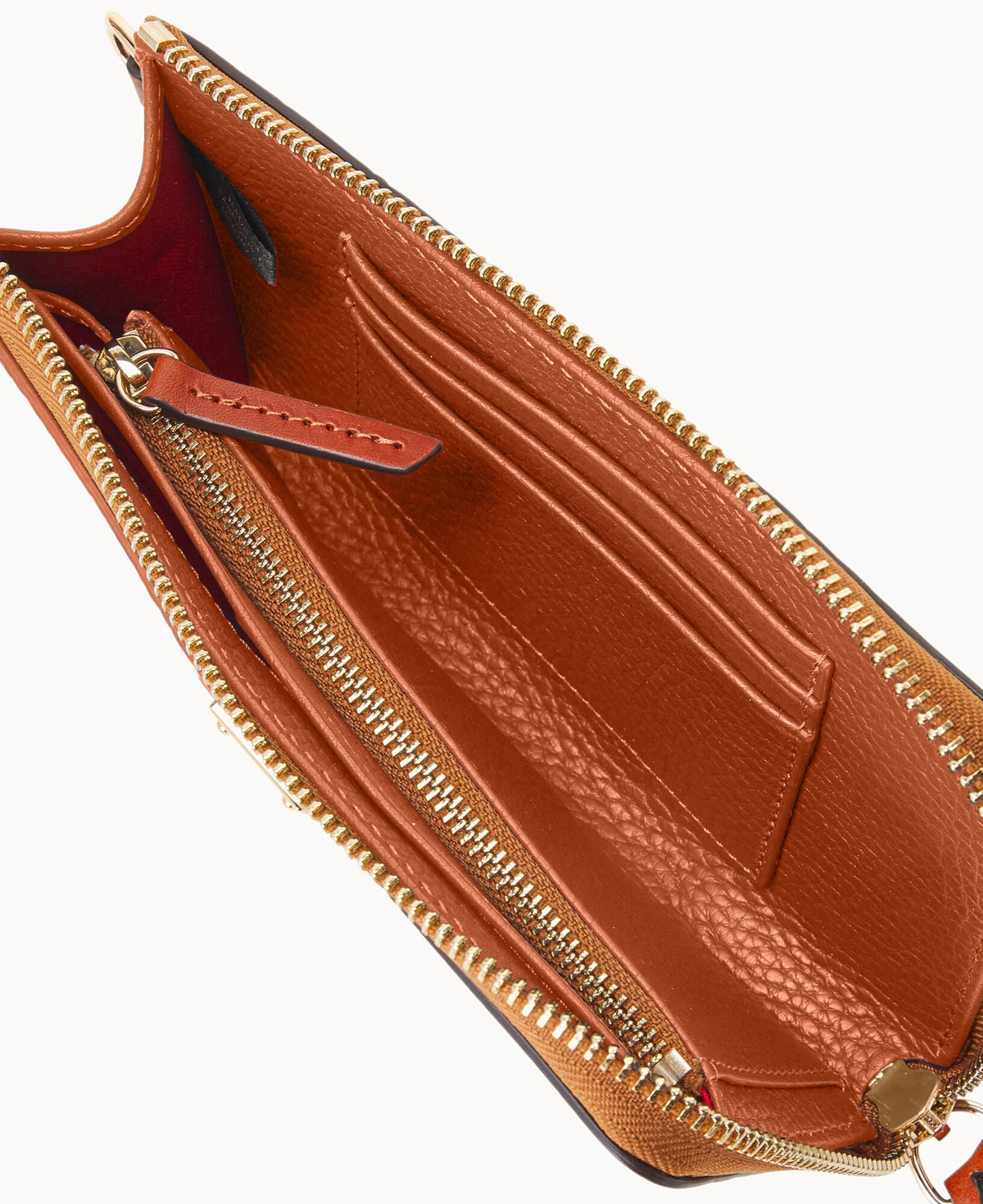 Pebble Grain Folded Zip Wristlet - Image 18
