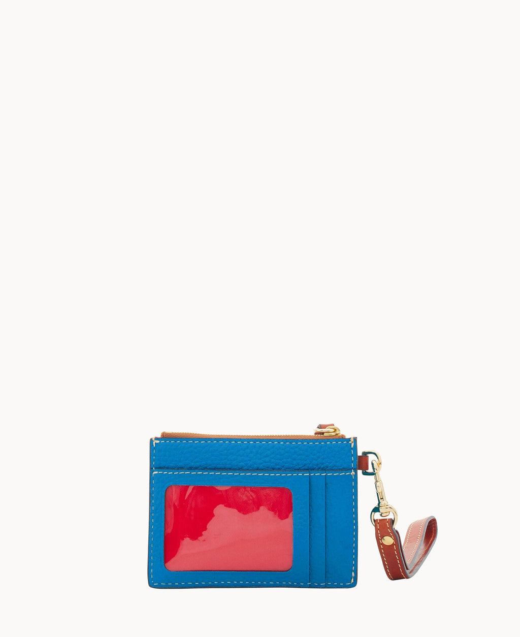 Pebble Grain Zip Top Card Case Wristlet - Image 148