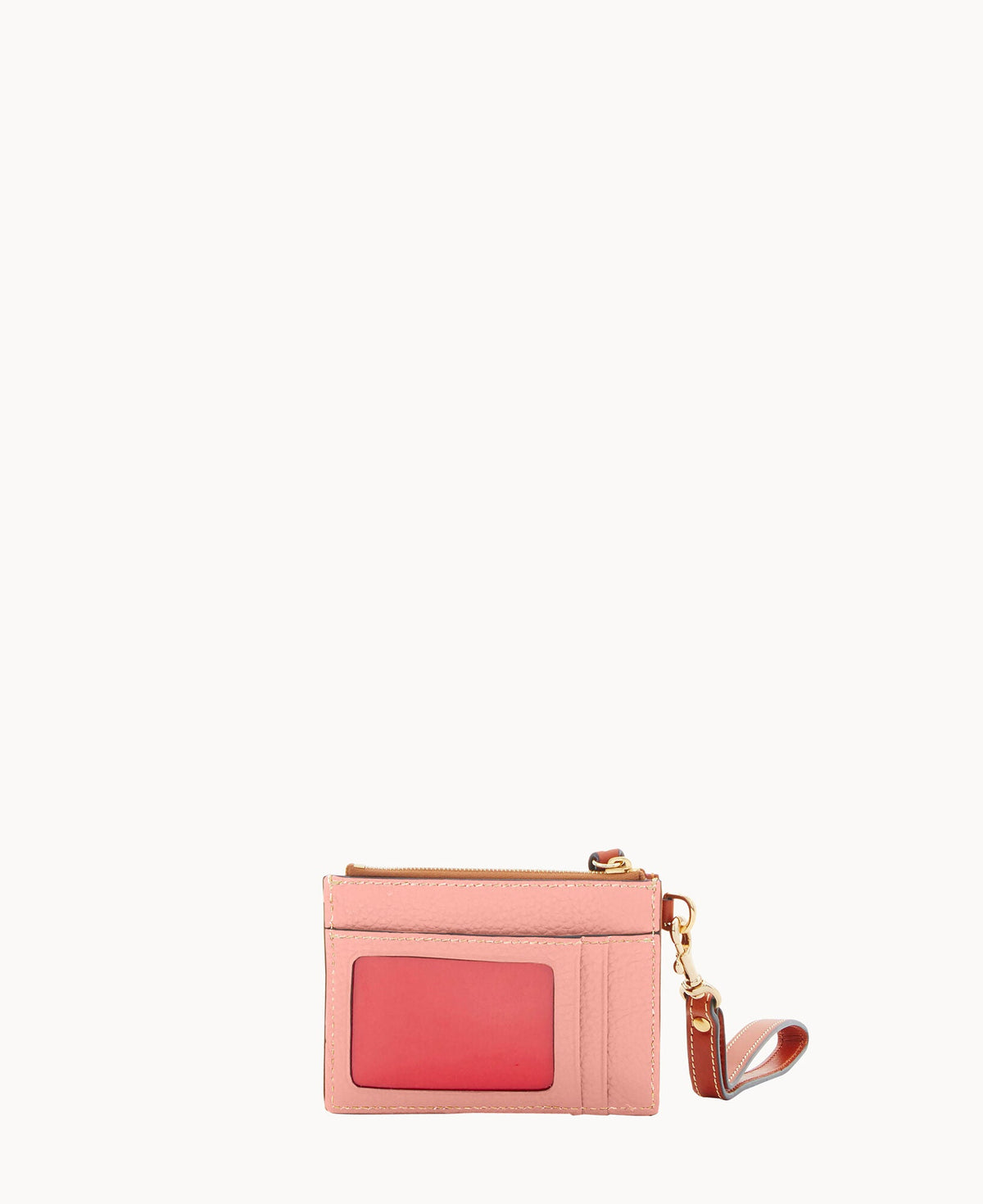 Pebble Grain Zip Top Card Case Wristlet - Image 84