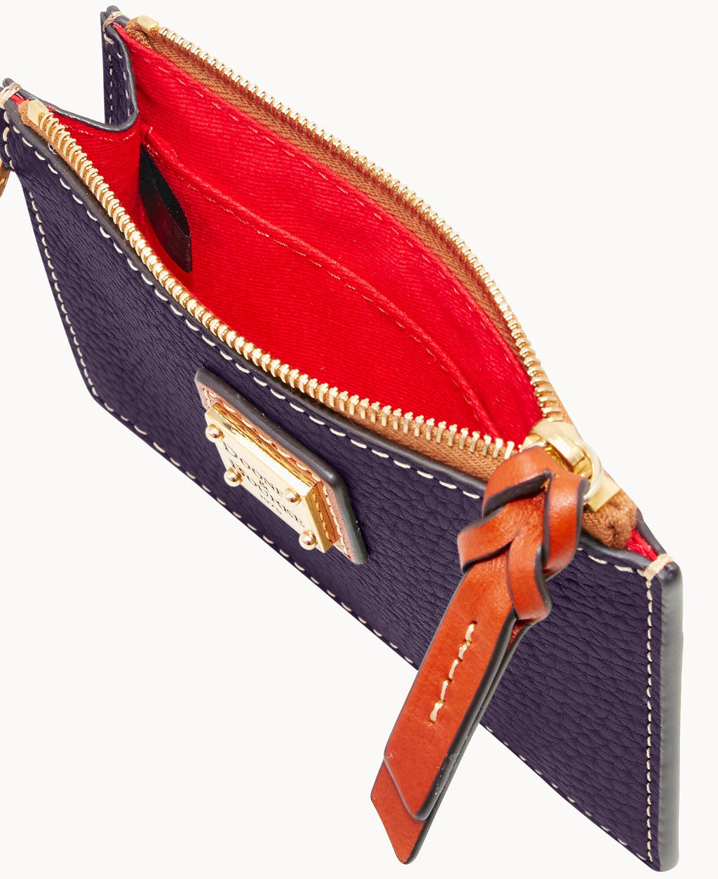 Pebble Grain Zip Top Card Case Wristlet - Image 163