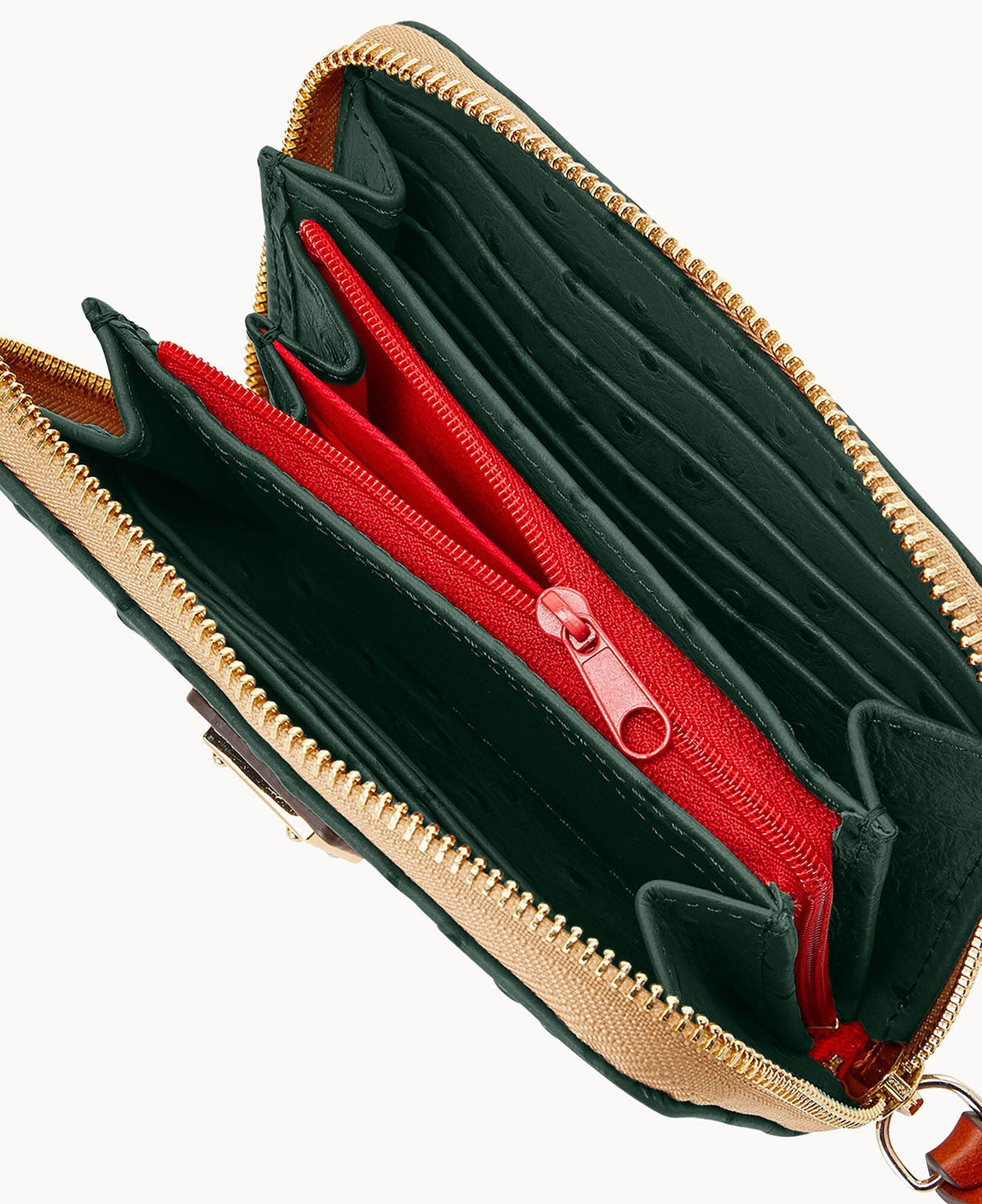 Ostrich Medium Zip Around Wallet - Image 12