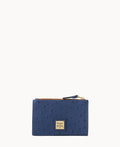 Ostrich Zip Credit Card Wallet 14 - Marine