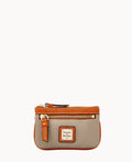 Pebble Grain Small Coin Case - Taupe
