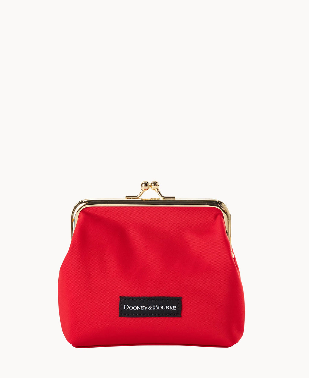 Nylon Large Framed Purse - Red