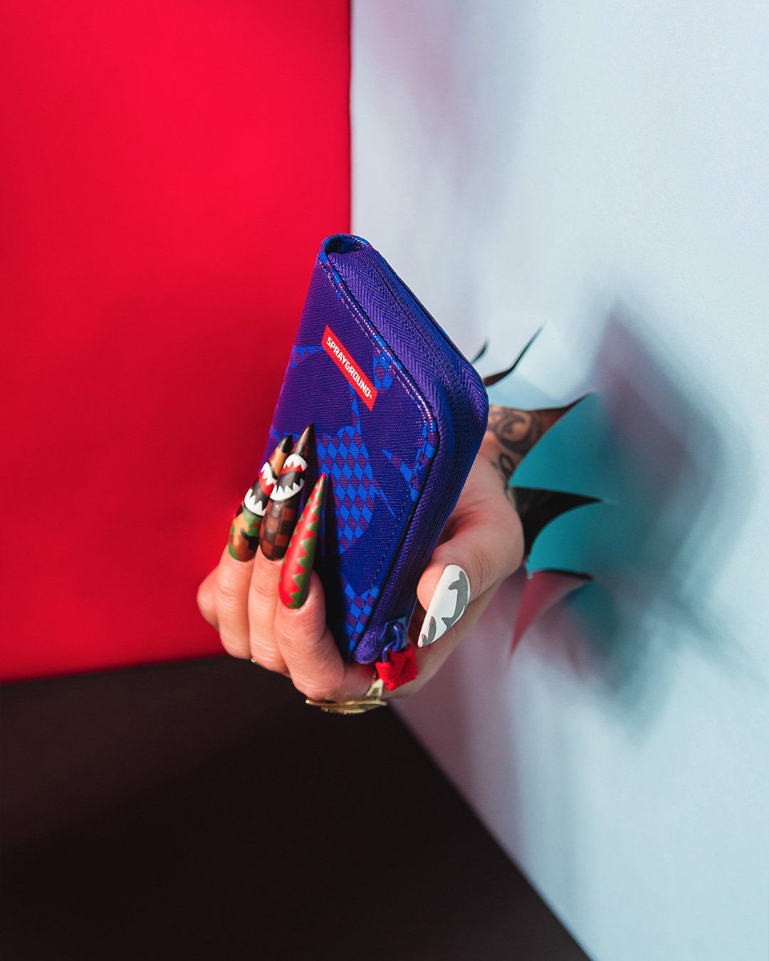 Shark Check (Blue) Wallet - Image 2