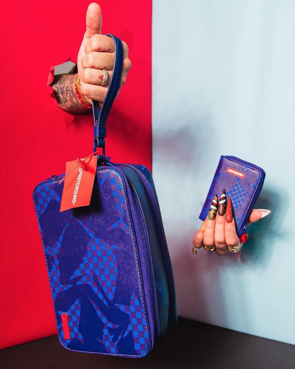 Shark Check (Blue) Wallet - Image 5