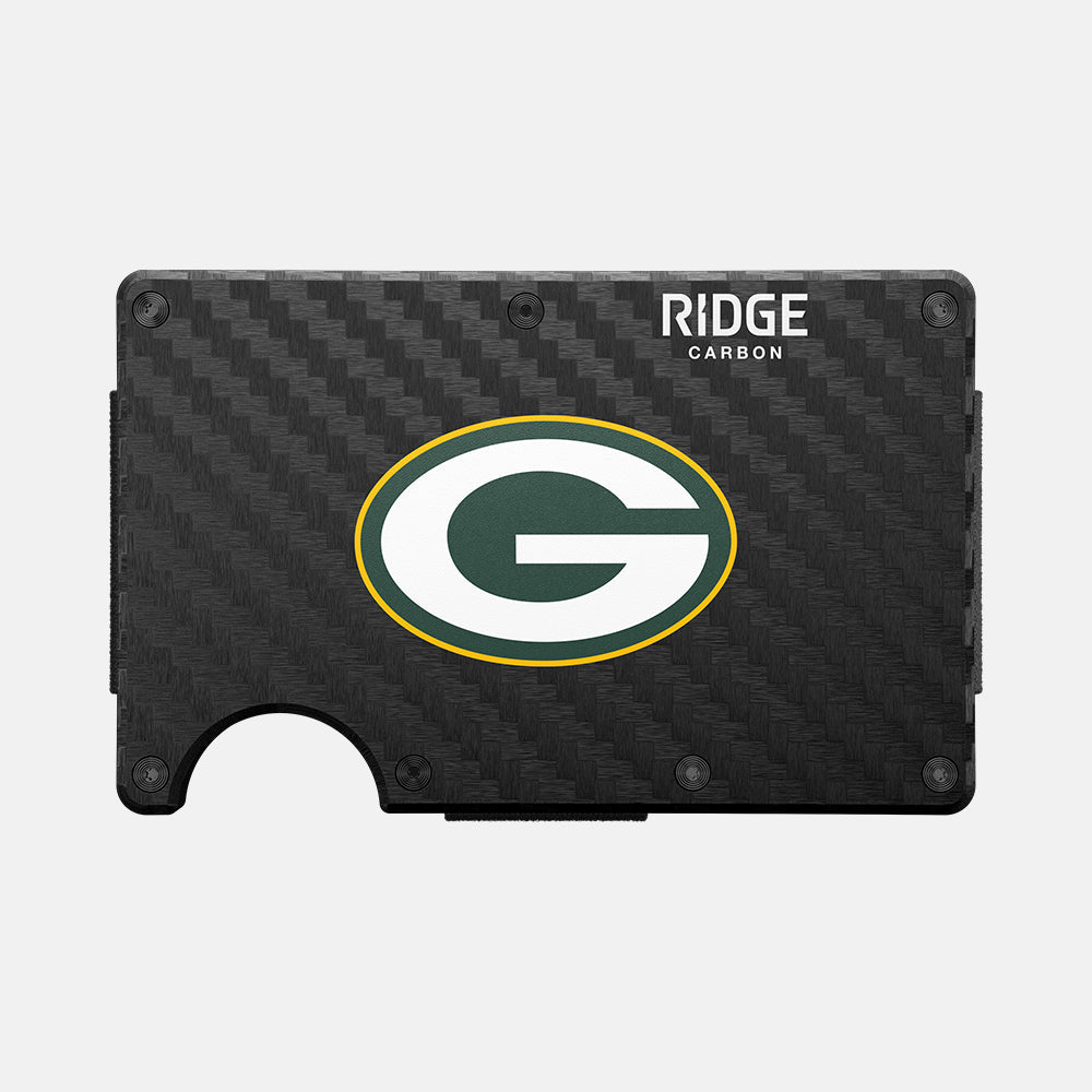 Ridge Wallet - Green Bay Packers - Carbon Fiber 3k