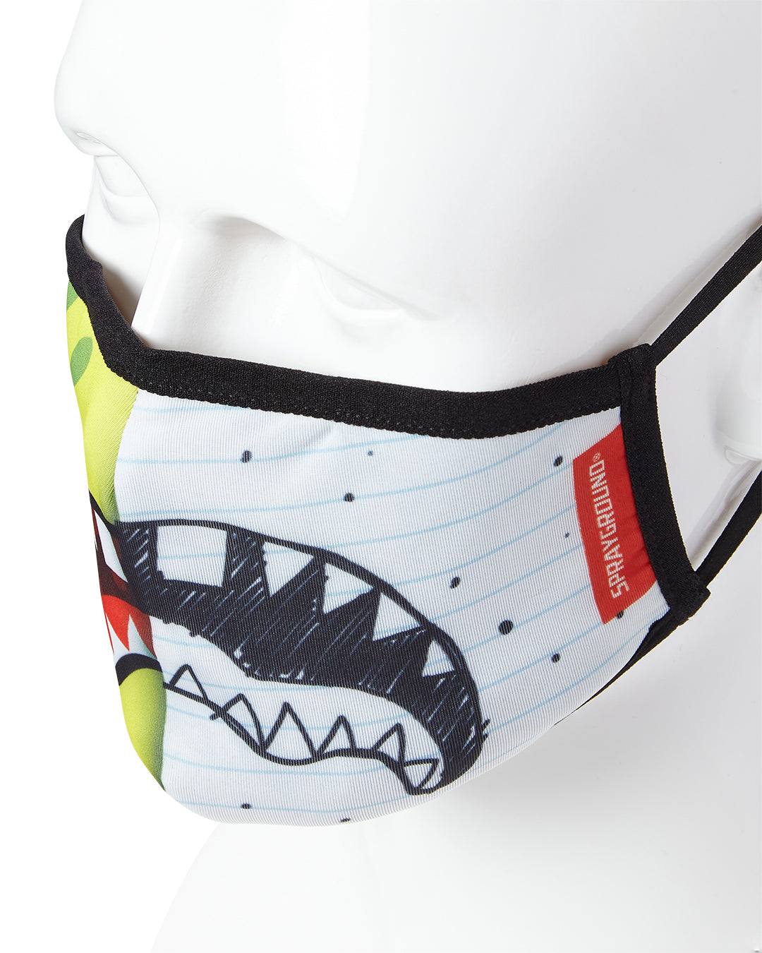 Adult Doodlebob Split Shark Form Fitting Face-Covering - Image 3