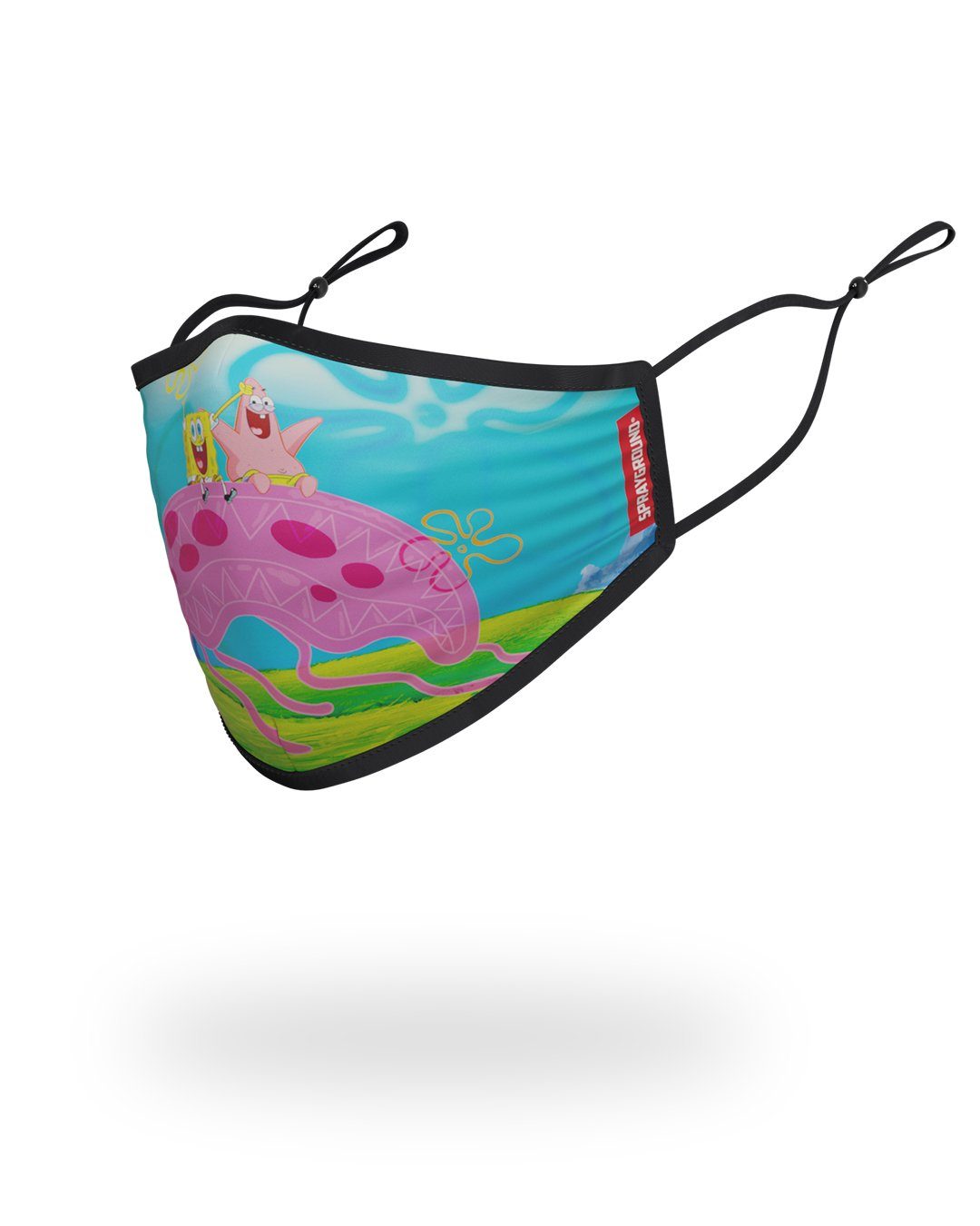 Adult Spongebob Jelly Shark Form Fitting Face-Covering - Image 2