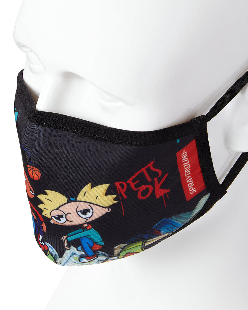 Adult Hey Arnold Money Stacks Form Fitting Face-Covering - Image 3