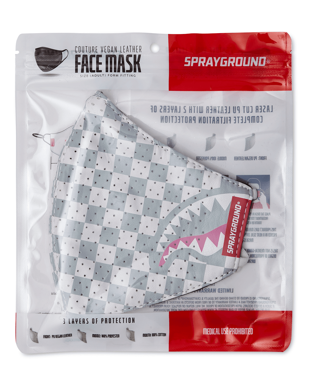 Rose All Day Vegan Leather Face Mask - Image 7