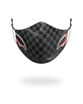 SHARKS IN PARIS (GRAY) VEGAN LEATHER FACE MASK