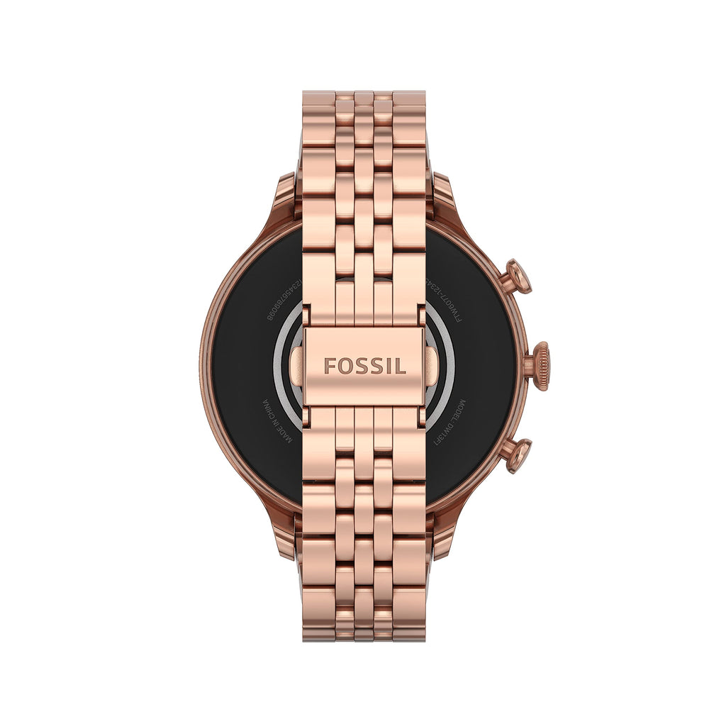Fossil Gen 6 Smartwatch 42mm Rose Gold-Tone Stainless Steel - Rose Gold - FTW6077V - Image 3
