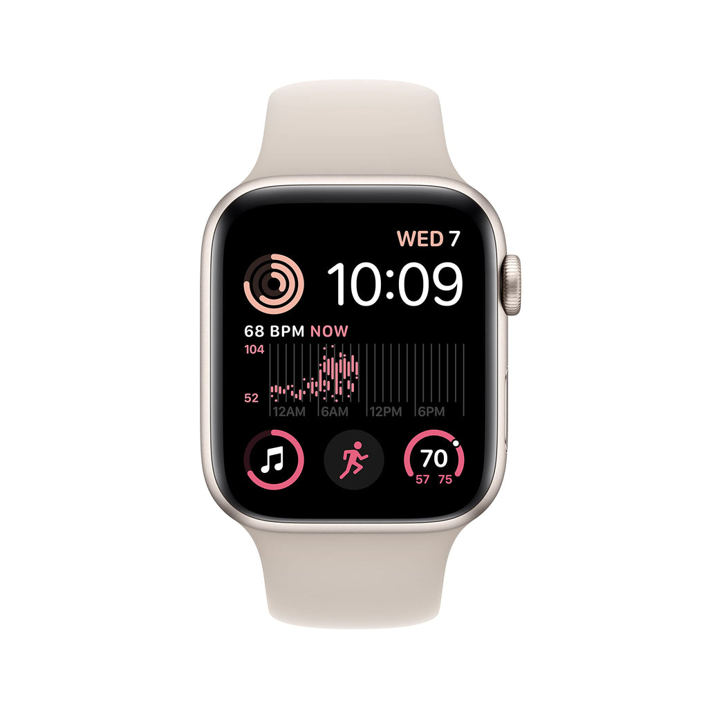 Apple Watch SE 2nd GEN GPS+Cel 44MM Alum Case Starlight Sport Band Starlight - MNTW3LL/A - Image 2