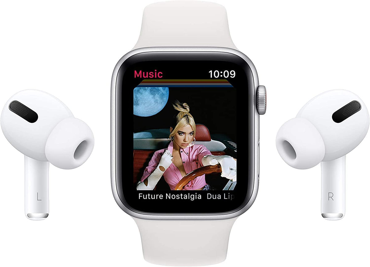 Apple Watch SE (GPS, 40mm) - Gold Aluminum Case with Starlight Sport Band - Regular -MKQ03LL/A - Image 6