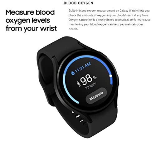 Samsung Galaxy Watch 4 Smartwatch 40mm - GPS - Black - SM-R860NZKDXAA - Image 6