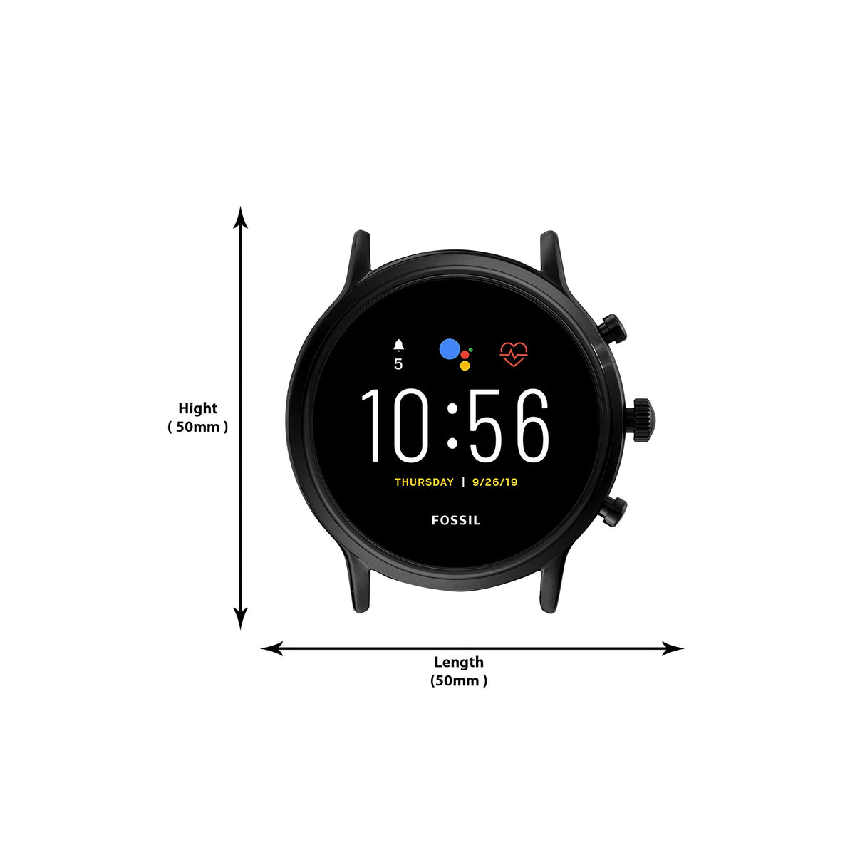 Fossil Gen 5 Carlyle Stainless Steel Touchscreen Smartwatch - FTW4025 - Image 4