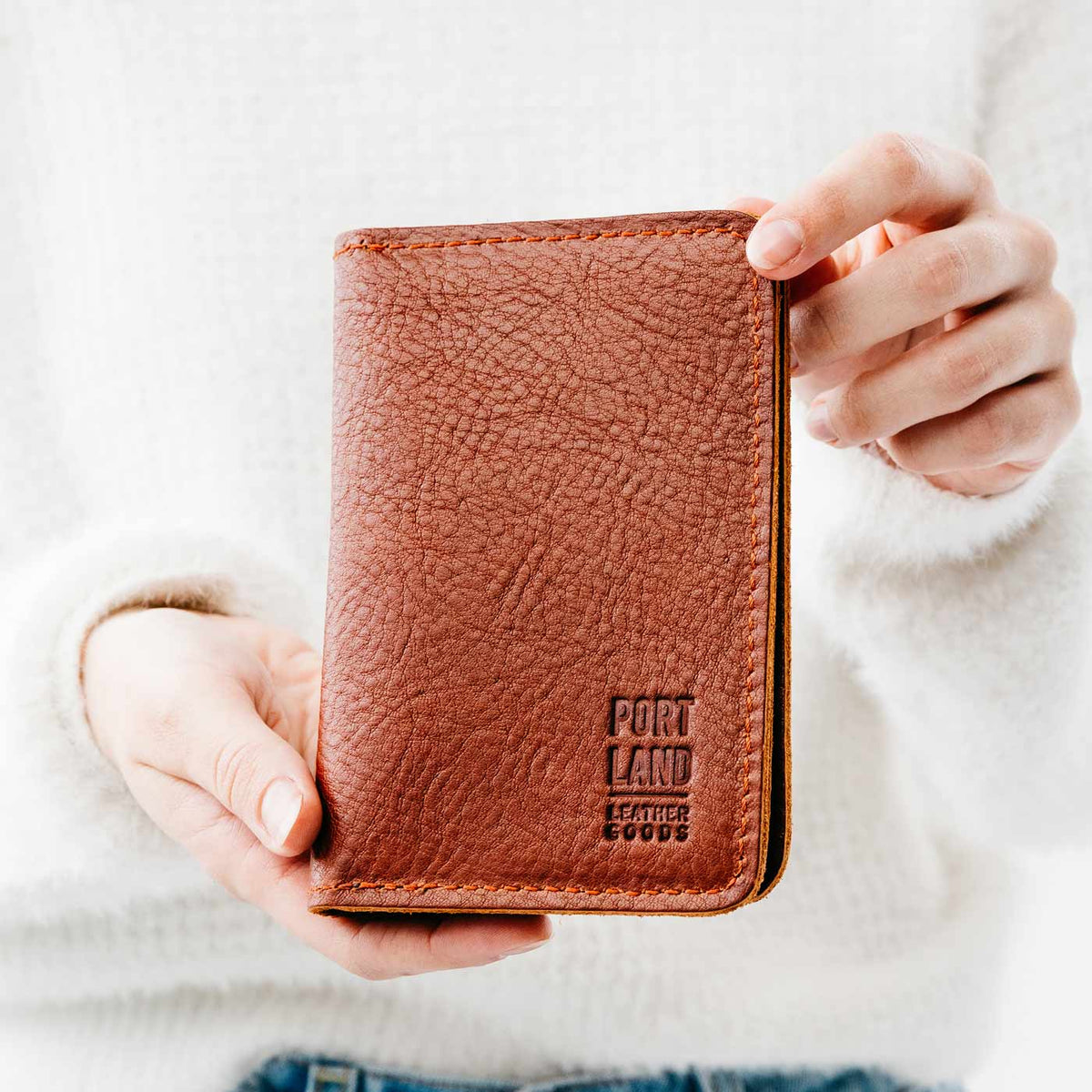 'Almost Perfect' Leather Modern Passport Holder - Image 93