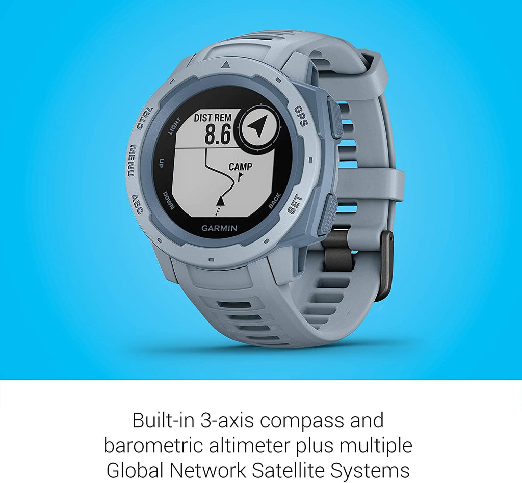 Garmin - Instinct GPS Smartwatch 45mm Fiber-Reinforced Polymer - Sea Foam - 010-02064-05 - Image 5