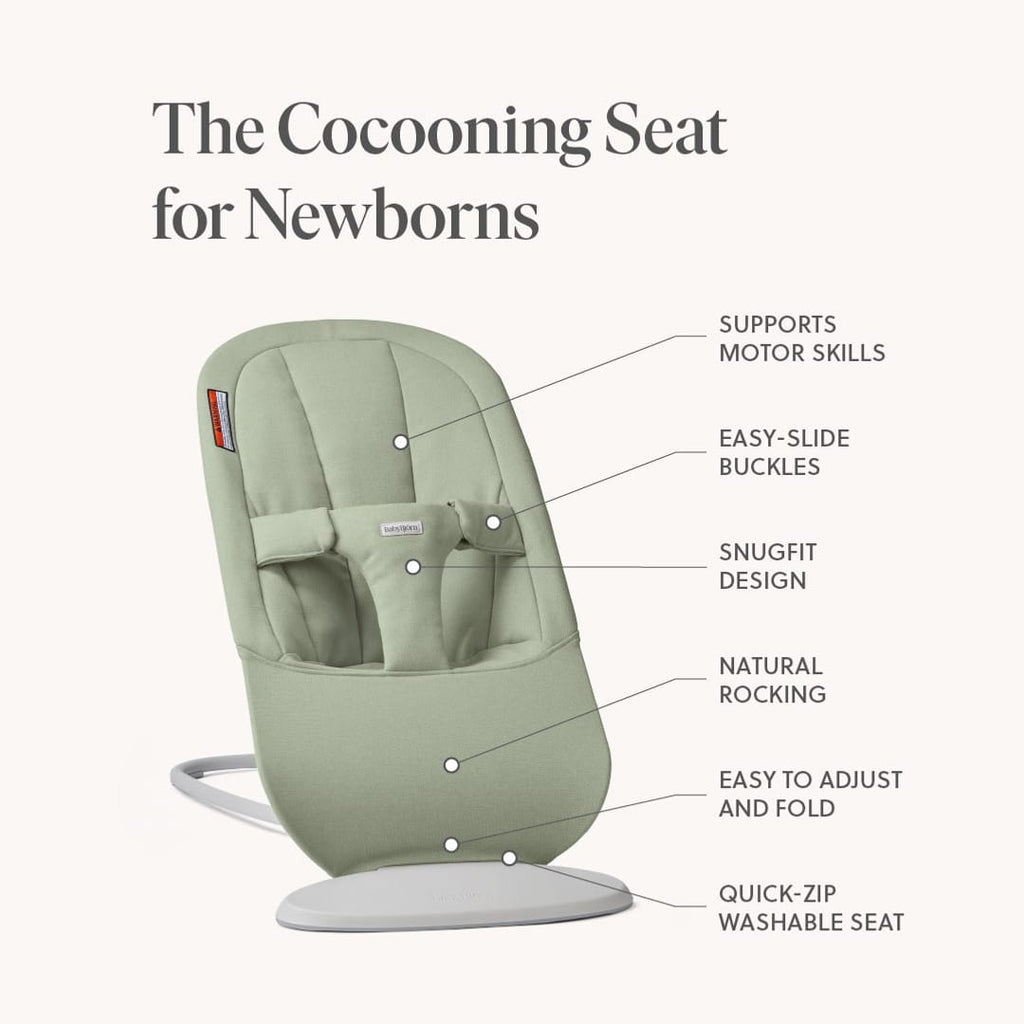BabyBjörn Bouncer Begin - Mesh, Dark Gray - Image 2