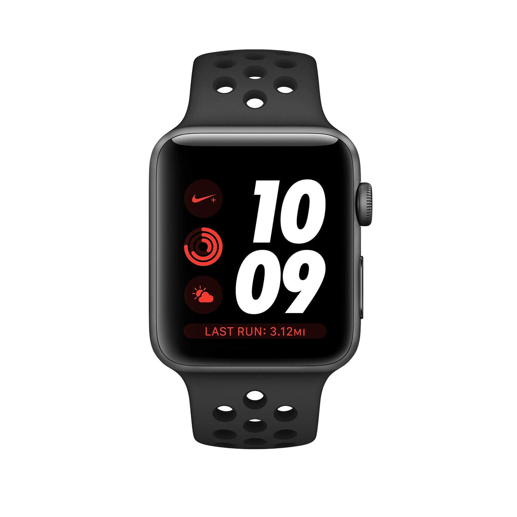 Apple Watch Nike+ Series 3 (GPS + Cellular) 42mm Space Gray Aluminum Case with Anthracite/Black Nike Sport Band - Image 2