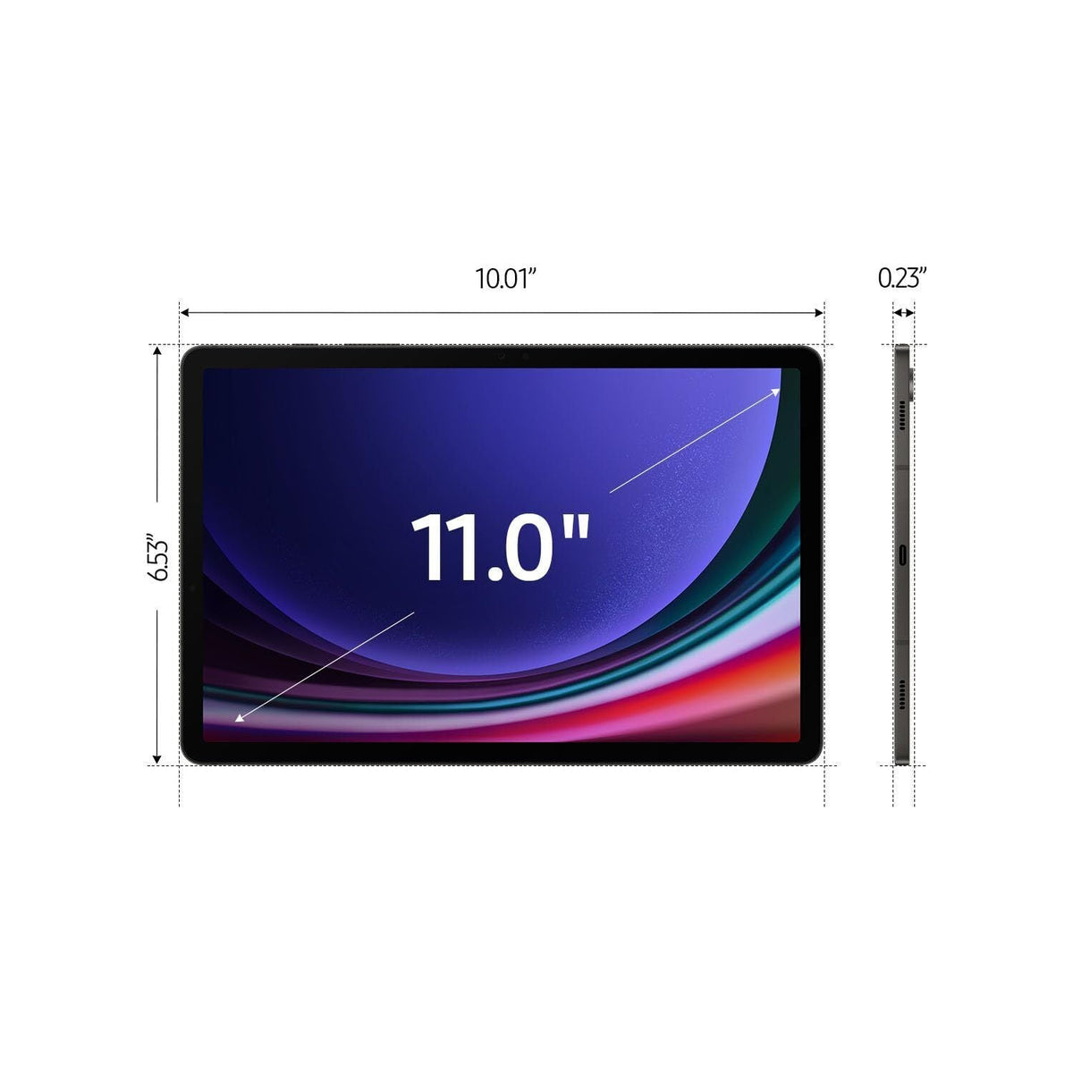 Samsung Galaxy Tab S9 - 11" 256GB - Wi-Fi - S-Pen - Graphite - SM-X710NZAEXAR - Image 3