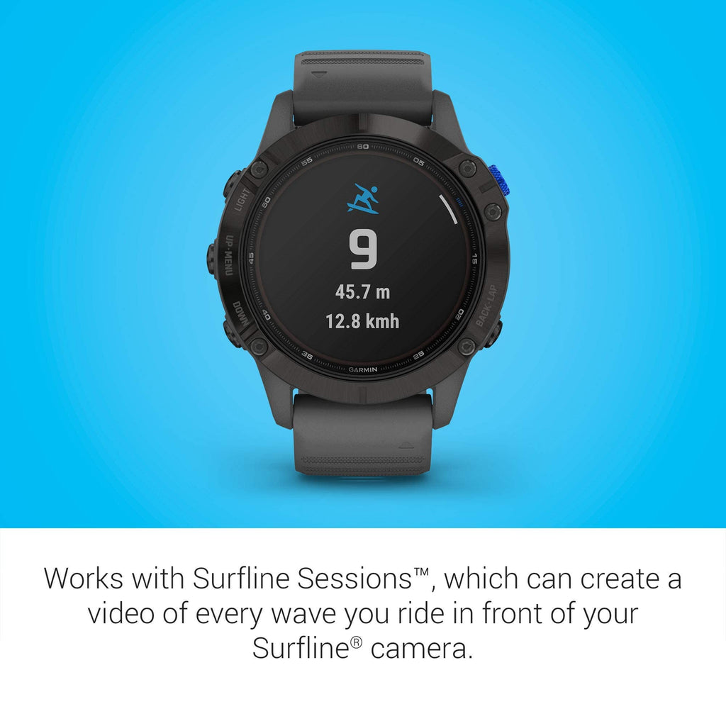 Garmin - Fenix 6 Pro Solar GPS Smartwatch 47mm Fiber-Reinforced Polymer - Black - 010-02410-10 - Image 6