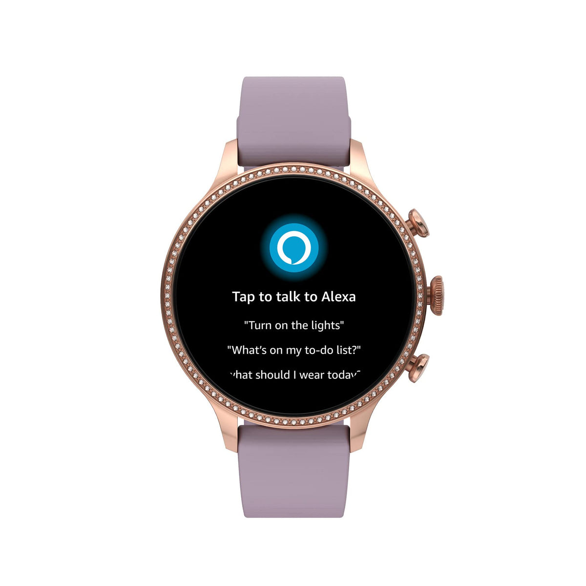 Fossil - Gen 6 Smartwatch 42mm Purple Silicone - Rose Gold - FTW6080V - Image 6
