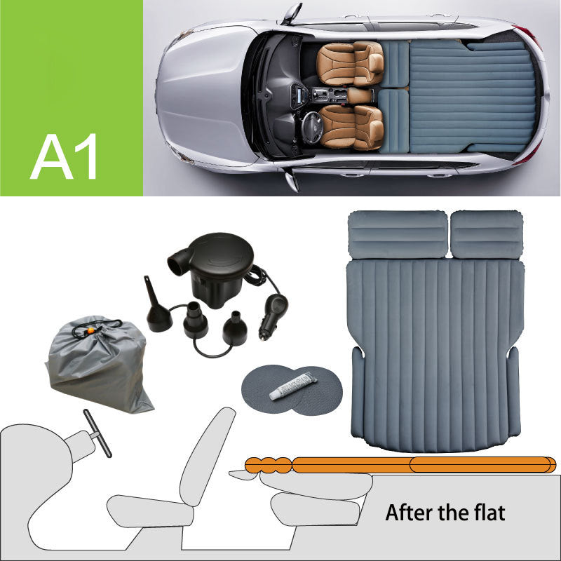 Portable Inflatable Car Bed for Hatchback Travel - A1