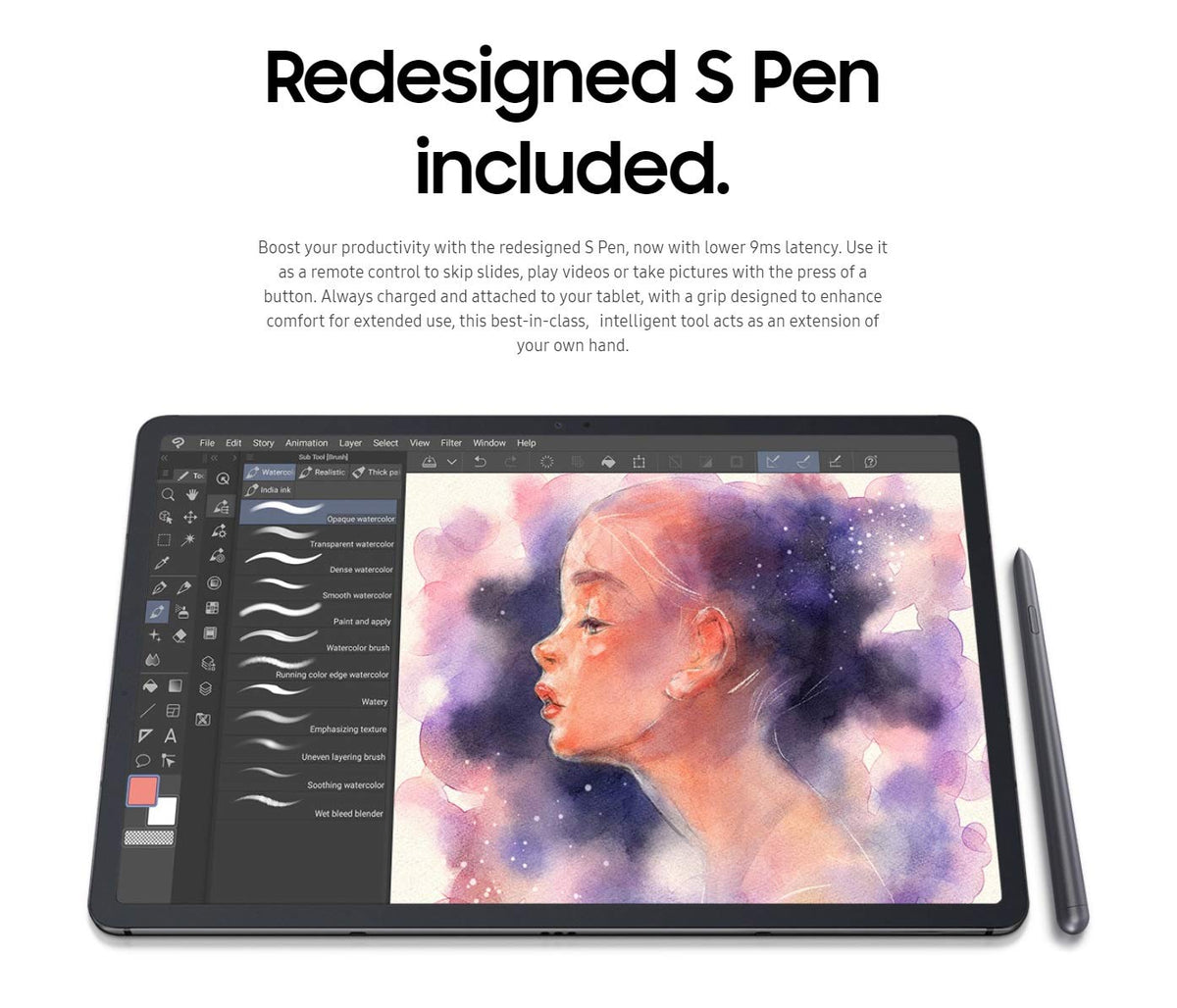 Samsung Galaxy Tab S7+ 12.4" 128GB S Pen Wi-Fi - Mystic Silver - SM-T970NZSAXAR - Image 5