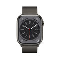 Apple Watch Series 8 [GPS + Cellular, 45mm] - Graphite Stainless Steel with Graphite Milanese Loop, One Size - MNKW3LL/A