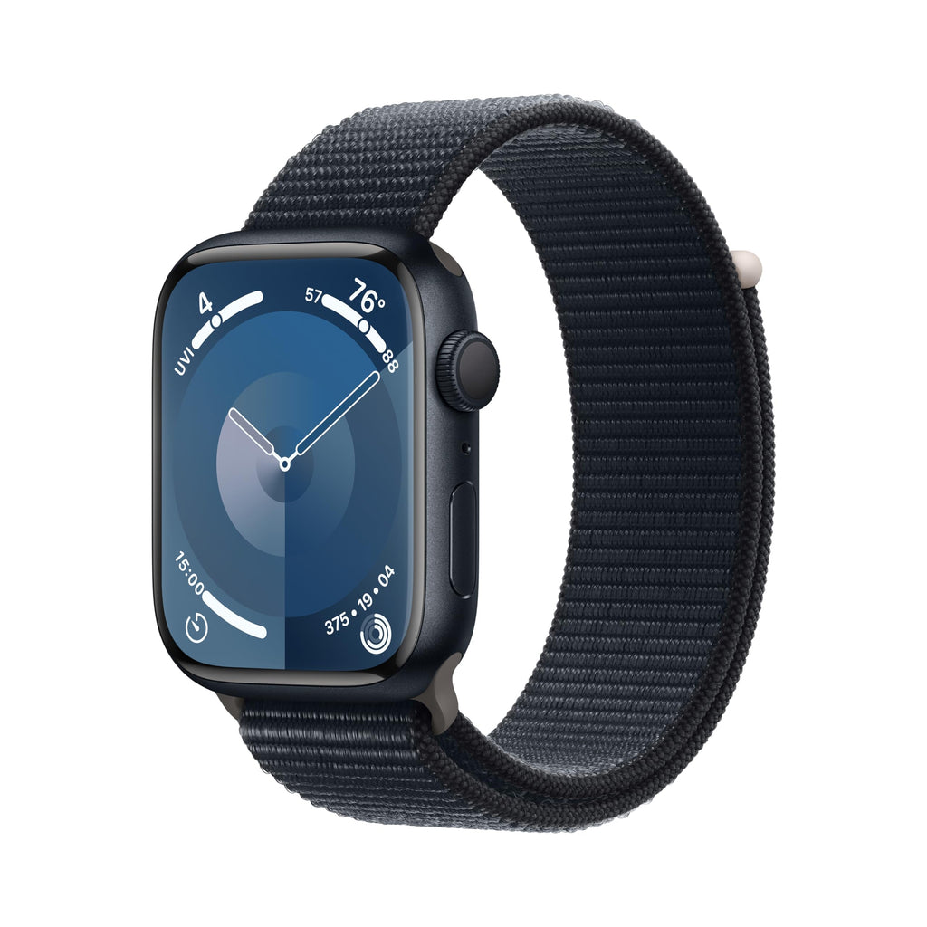 Apple Watch Series 9 - 45mm (GPS) with Midnight Aluminum Case with Midnight Sport Loop - MR9C3LL/A - Image 2