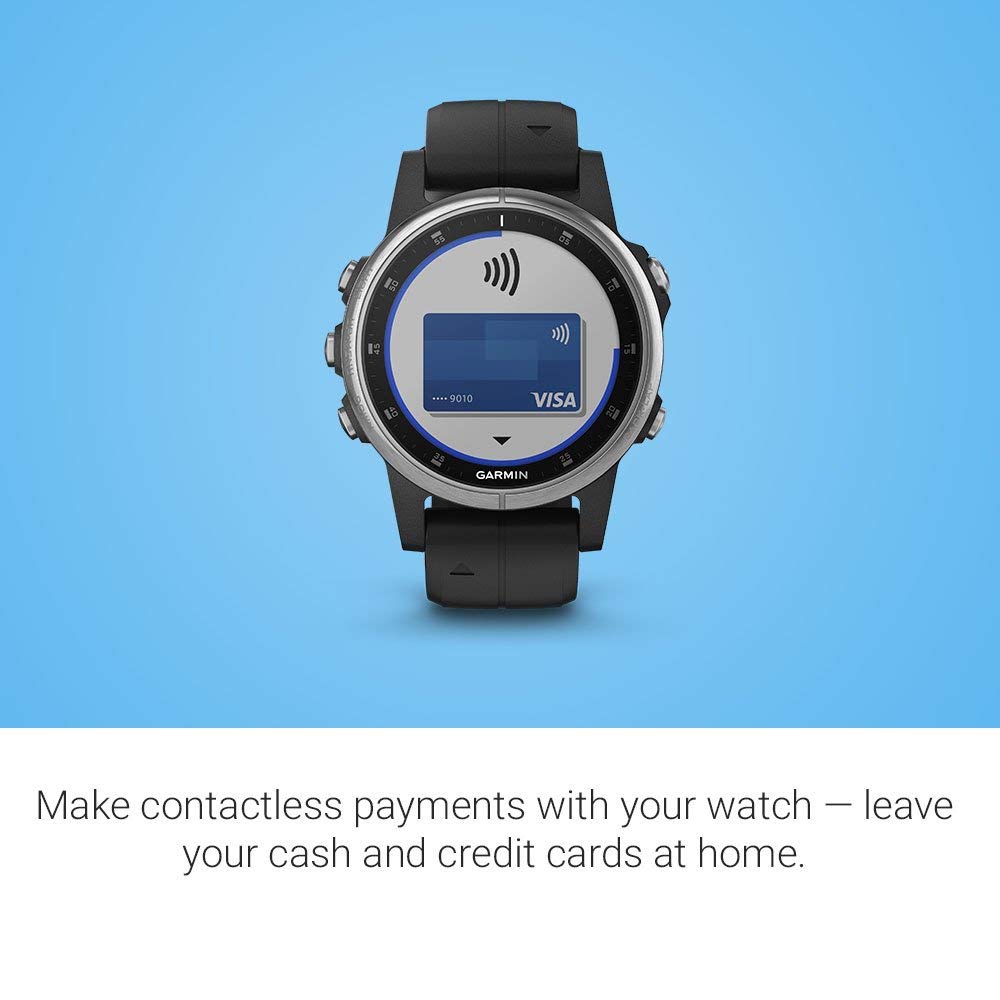 Garmin fenix 5 Plus, Premium Multisport GPS Smartwatch, Black/Silver - 010-01988-01 - Image 5