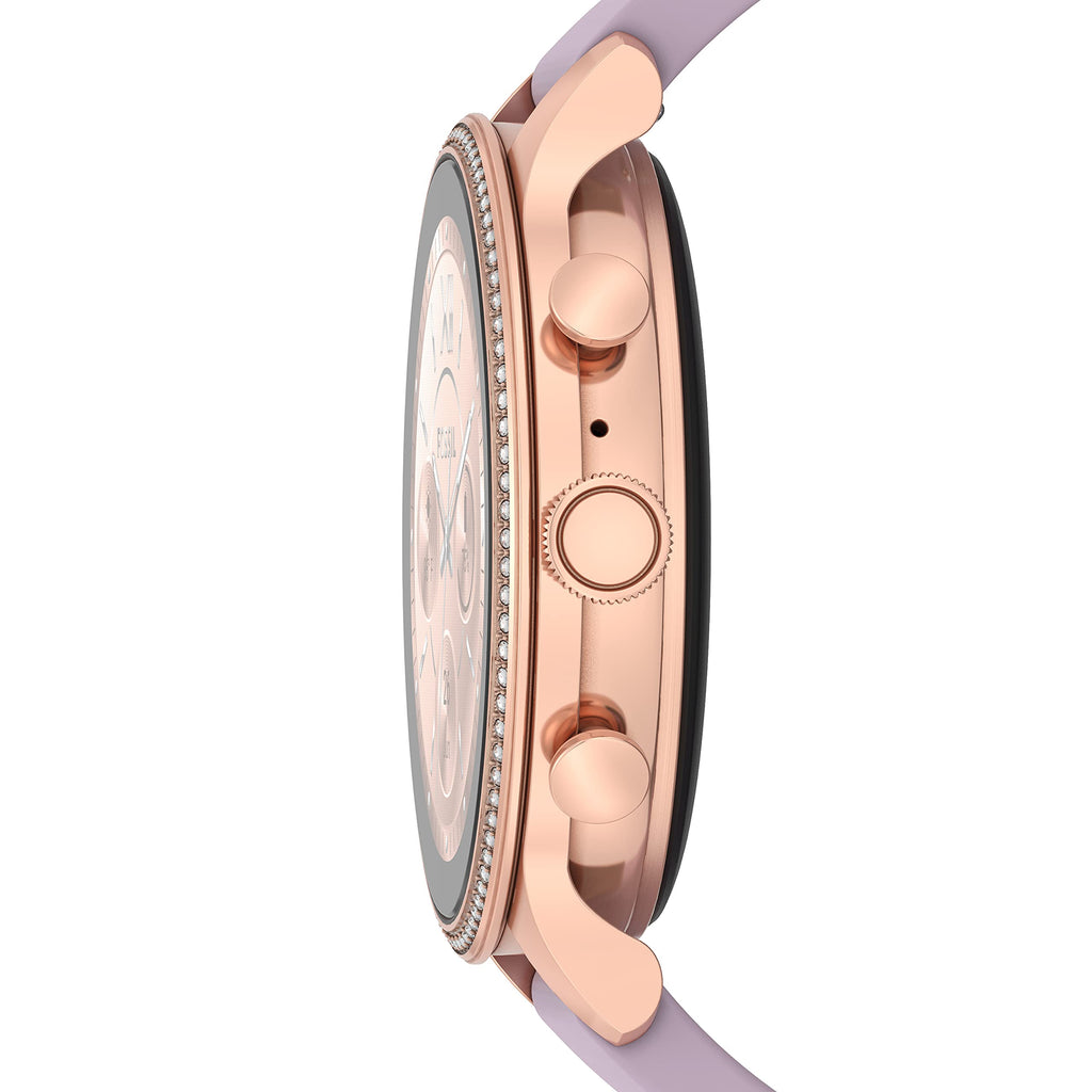 Fossil - Gen 6 Smartwatch 42mm Purple Silicone - Rose Gold - FTW6080V - Image 2