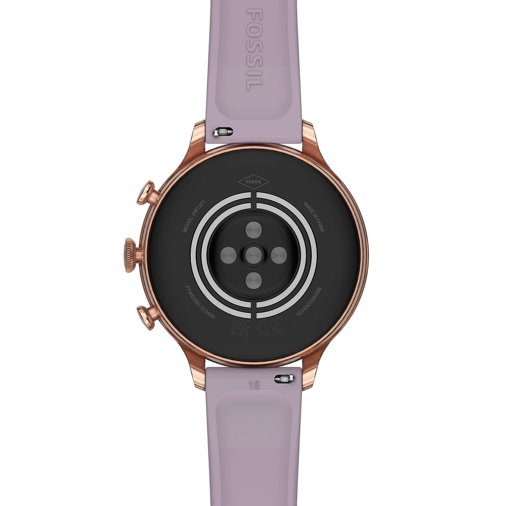 Fossil - Gen 6 Smartwatch 42mm Purple Silicone - Rose Gold - FTW6080V - Image 4