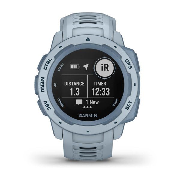 Garmin - Instinct GPS Smartwatch 45mm Fiber-Reinforced Polymer - Sea Foam - 010-02064-05 - Image 8