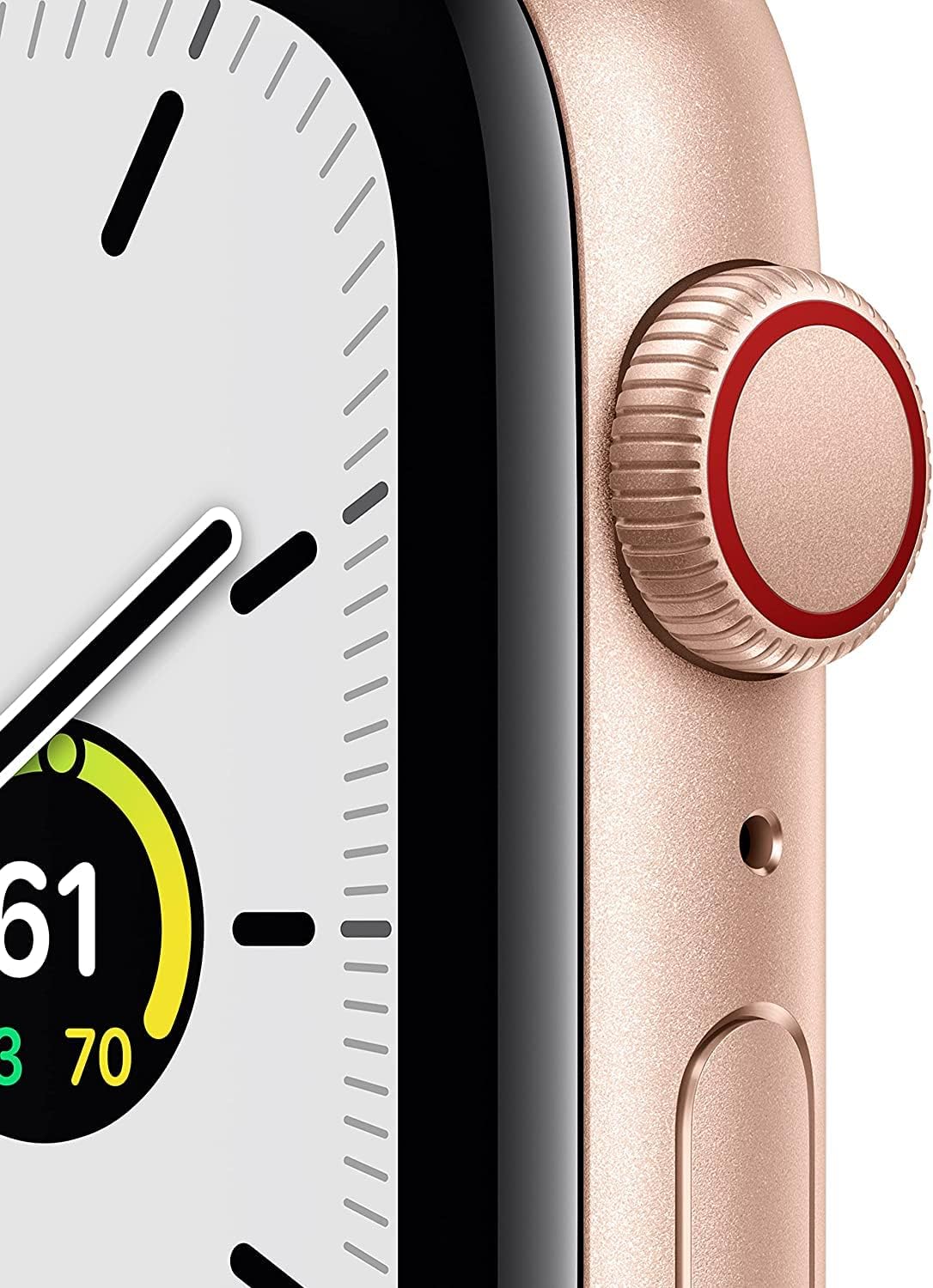 Apple Watch Series SE (GPS + Cellular, 44MM) Gold Aluminum Starlight Band - MKRP3LL/A - Image 2